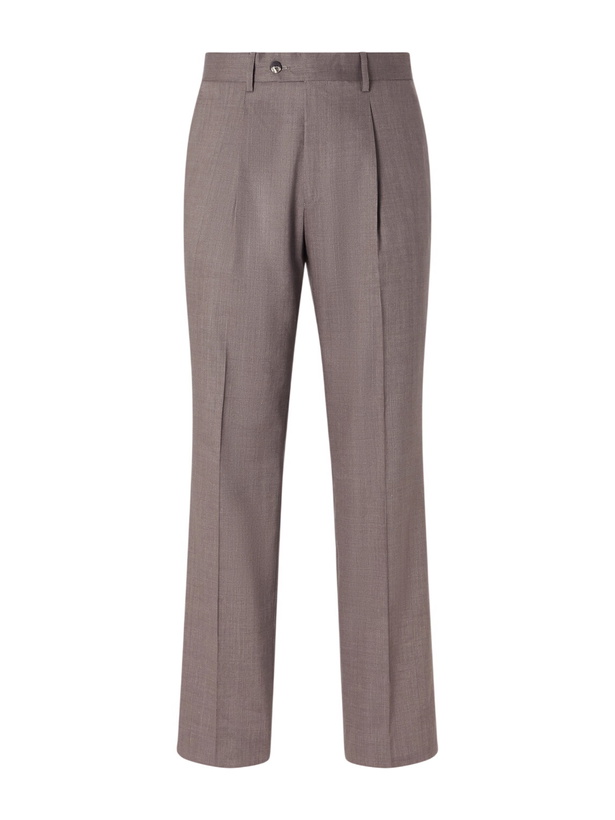 Photo: Frescobol Carioca - Affonso 2.0 Straight-Leg Linen and Wool-Blend Trousers - Neutrals