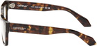 Off-White Brown Optical Style 53 Glasses