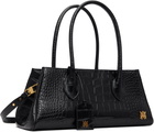 AMIRI Black Embossed Croc Honey 40 Shoulder Bag