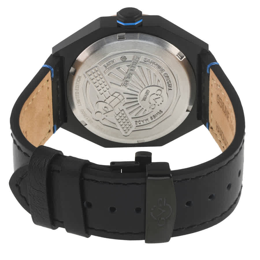 GV2 by Gevril Stella Solare Orange Dial Mens Watch 43802