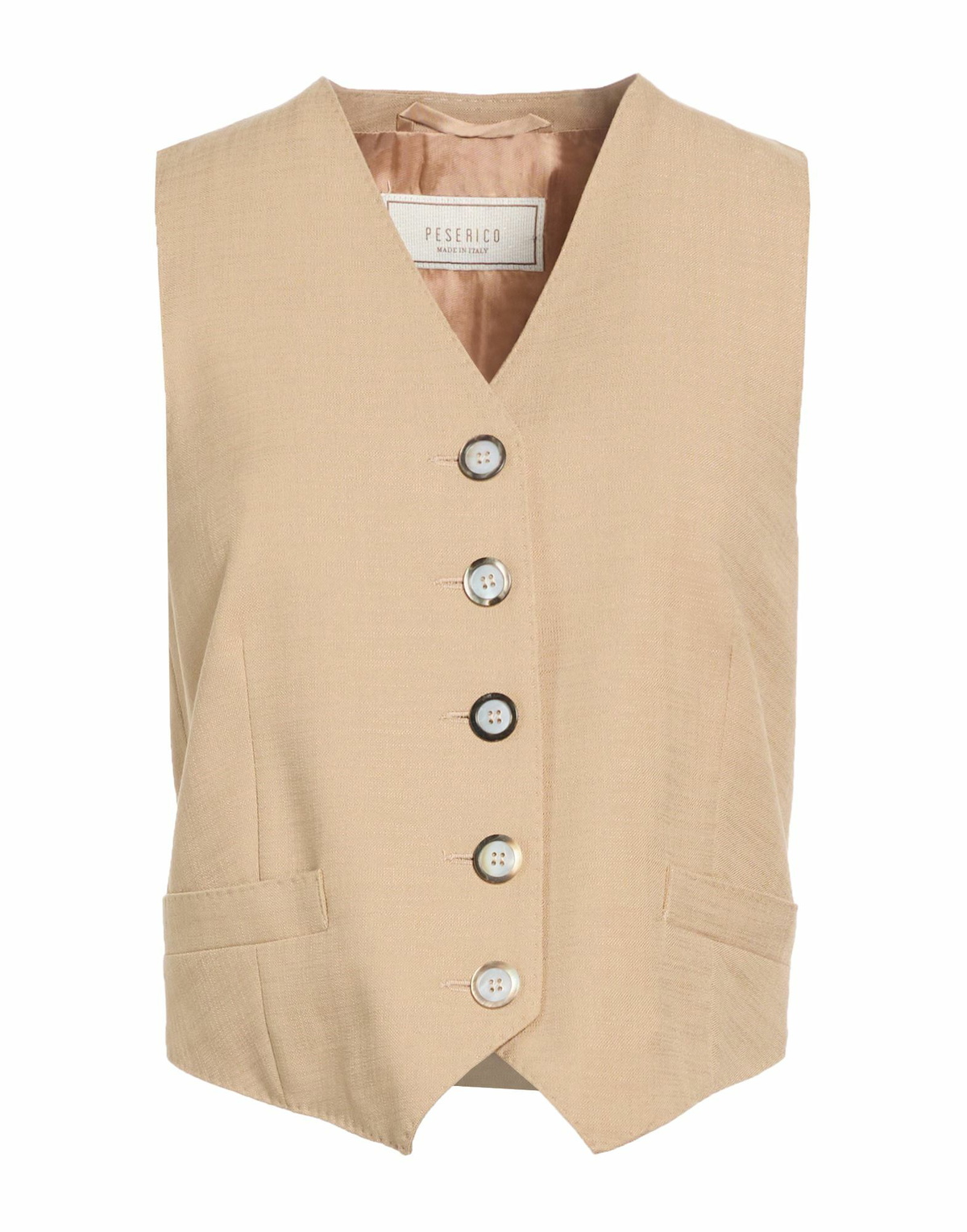 Peserico Womens Tailored Vest Sand