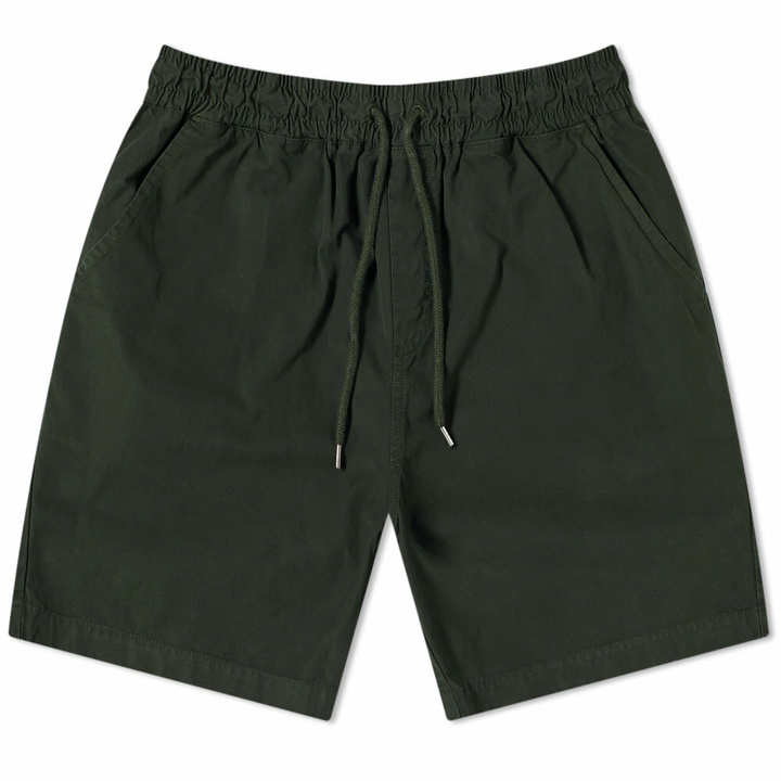 Photo: Colorful Standard Men's Classic Organic Twill Shorts in Hunter Green