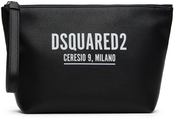 Photo: Dsquared2 Black 'Ceresio 9' Pouch