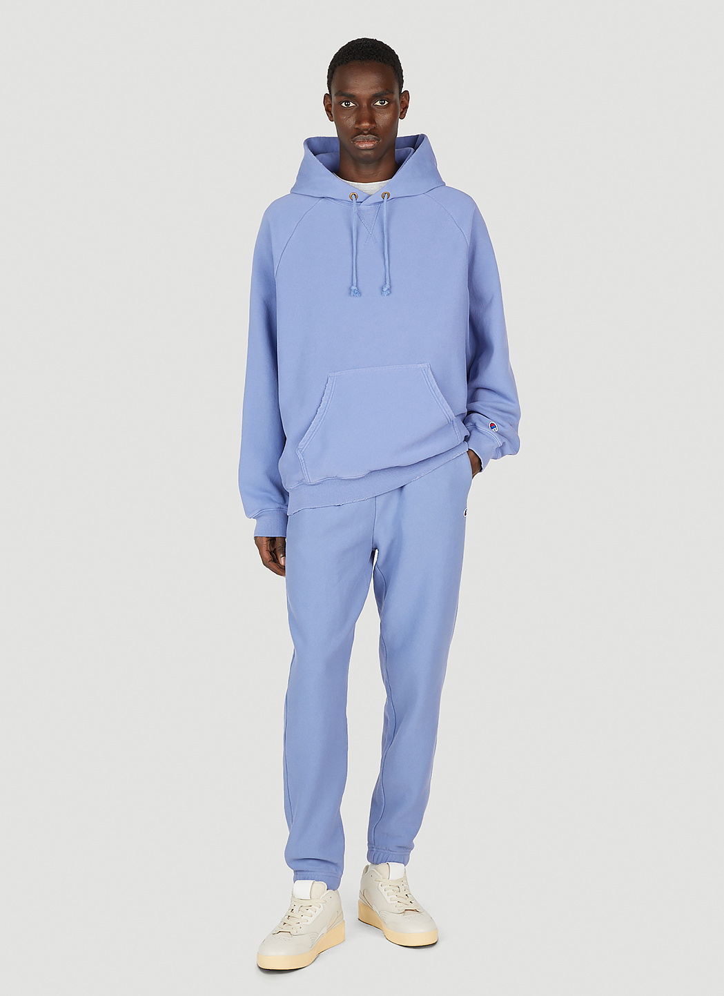 Champion Logo Embroidered Hooded Sweatshirt