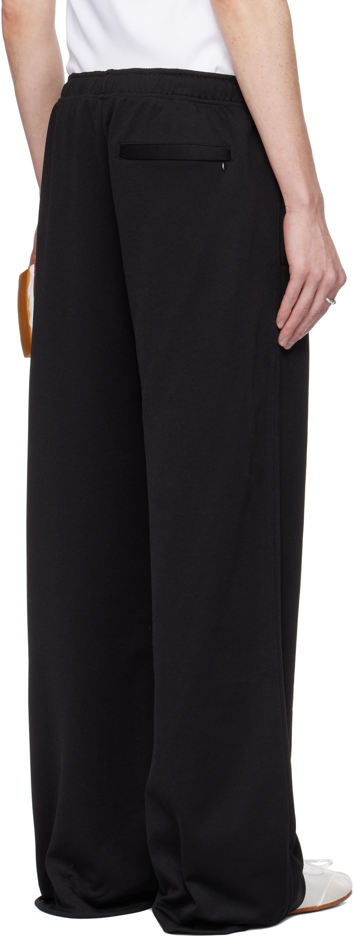 JW Anderson Black Pintuck Track Pants JW Anderson