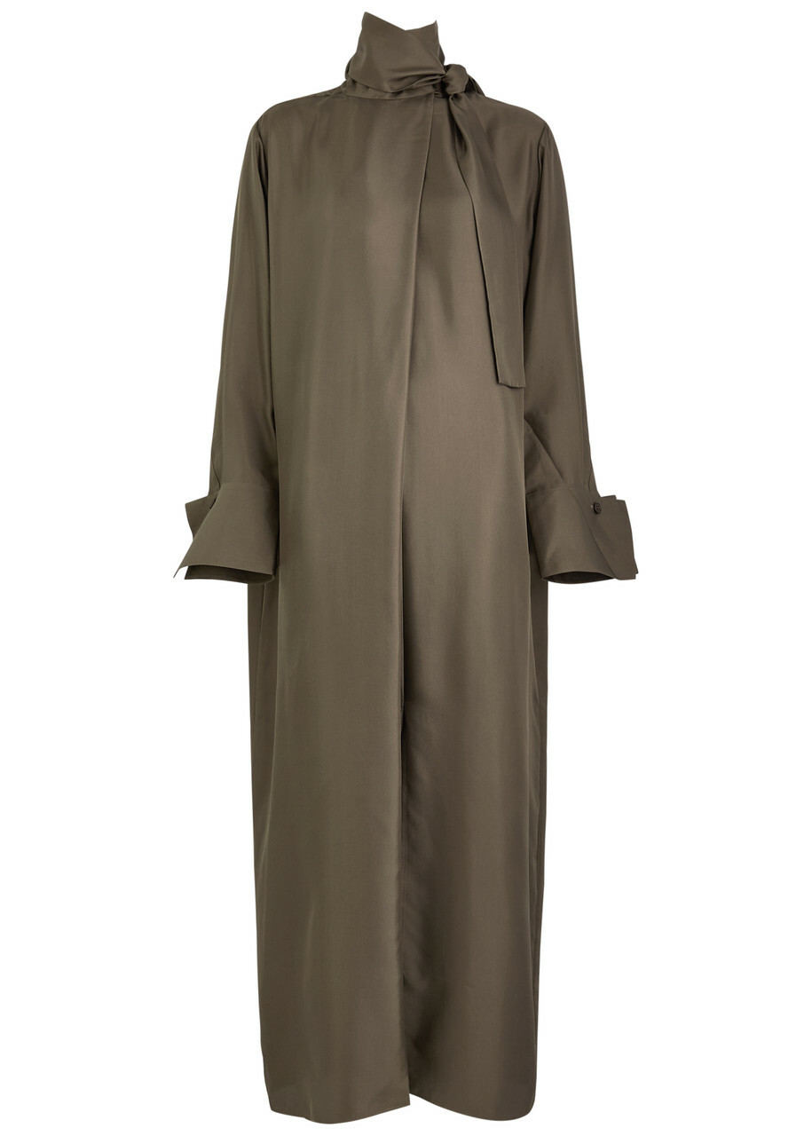Rohe Women's Long Silk Dress earth main image 1