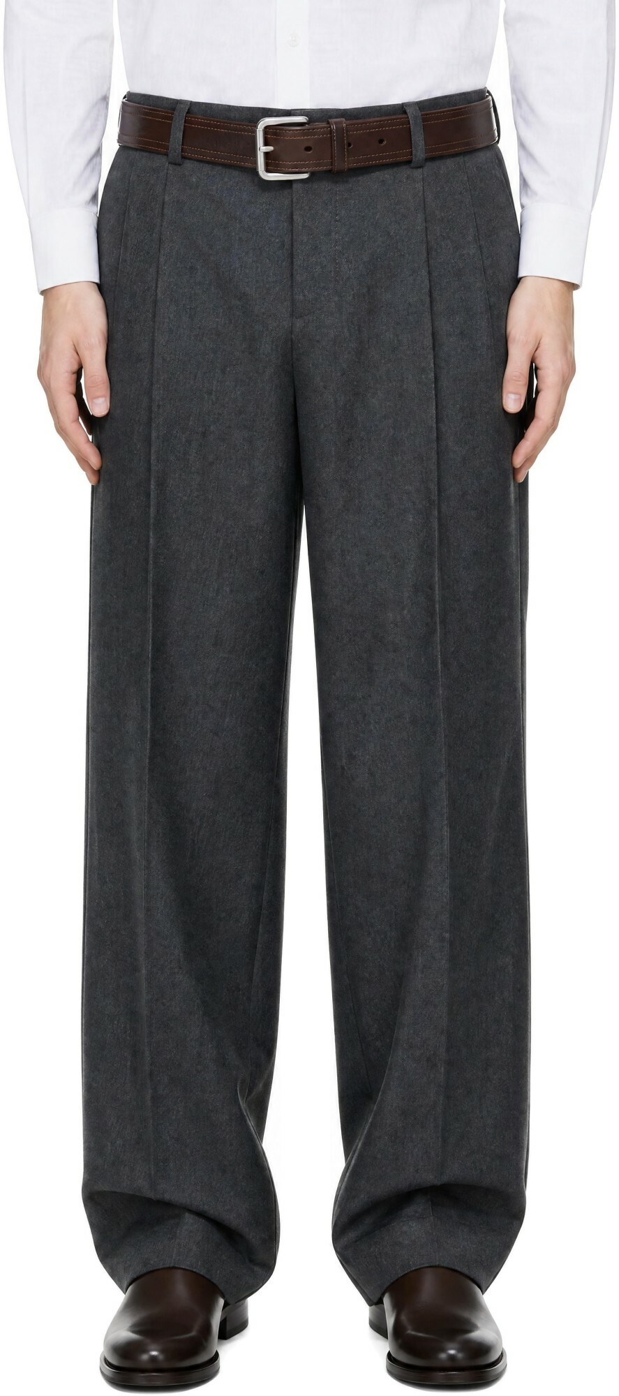 ANOTHER ASPECT Gray Another 1.0 Suit Trousers
