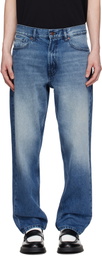 Hugo Blue Relaxed Tapered-Fit Jeans