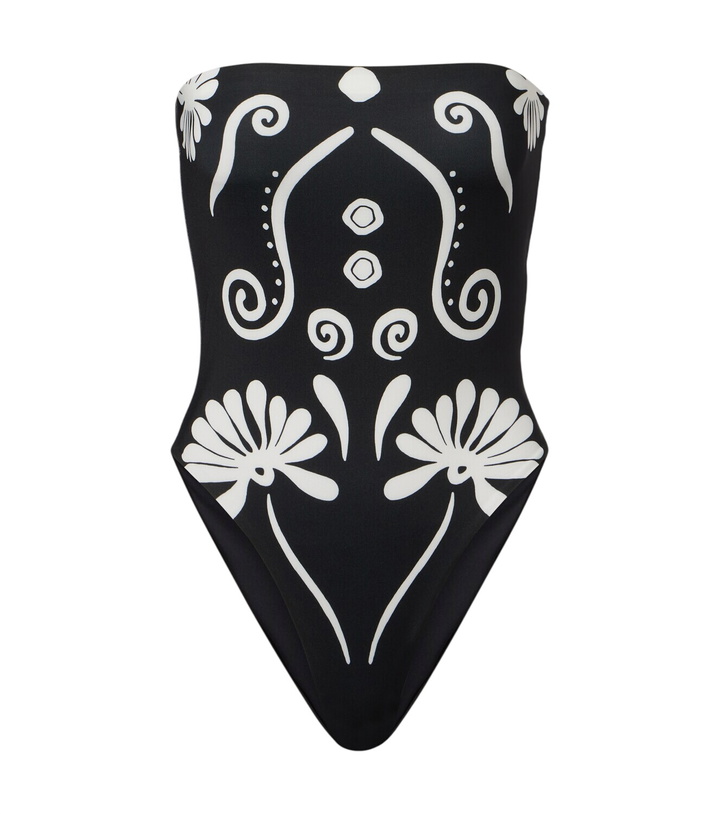 Photo: Cala de la Cruz Lore printed strapless swimsuit