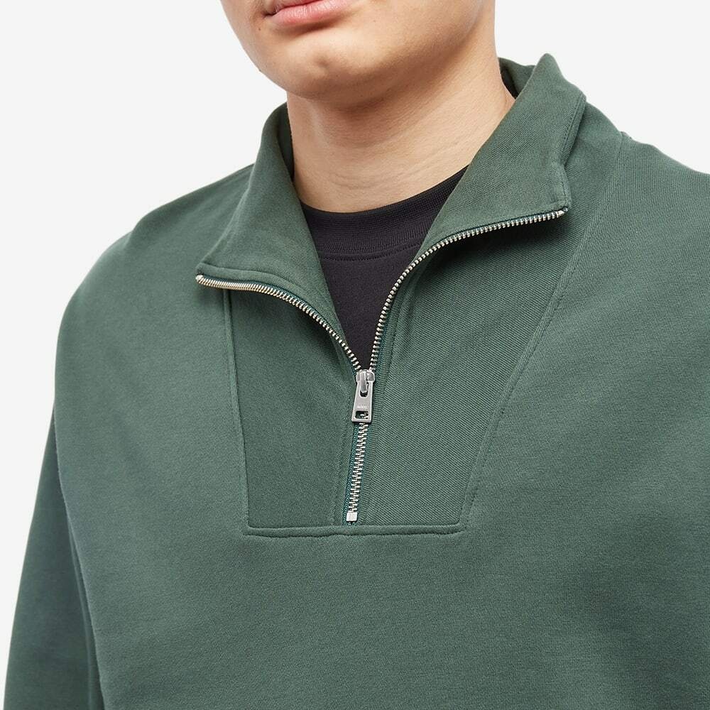 Norse Projects Men's Arne Seacell Half Zip in Dartmouth Green Norse ...