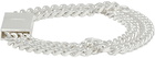 Numbering Silver #5903 Double Chain Bracelet