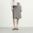 Jil Sander Women's High Waist Skirt with Slashed Side Waistband in Shadow