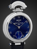 BOVET - Monsieur BOVET Hand-Wound 43mm 18-Karat White Gold and Leather Watch, Ref. No. AI43018