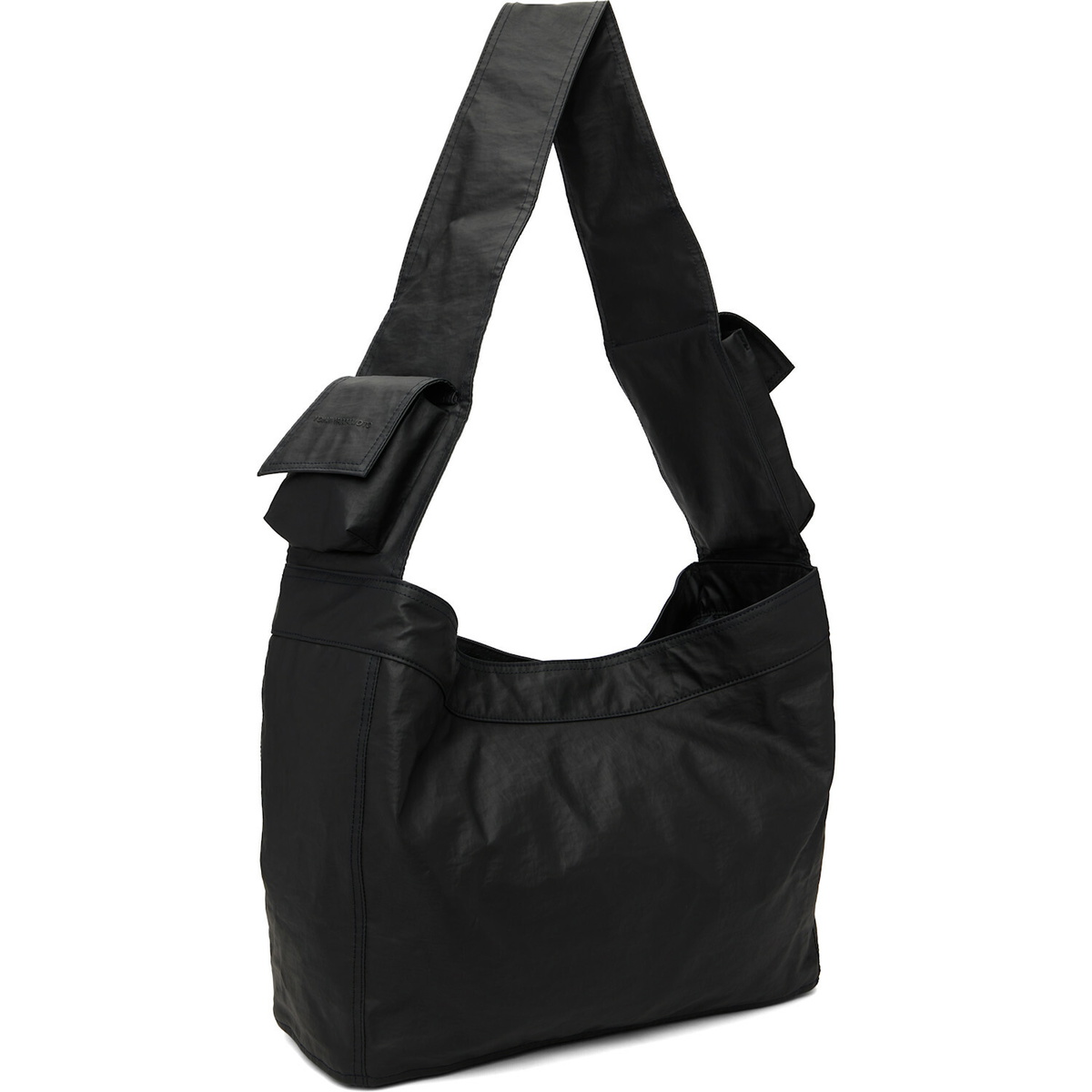 Y-3 Black Newspaper L Bag