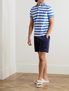 Polo Ralph Lauren - Striped Cotton-Piqué Polo Shirt - Blue