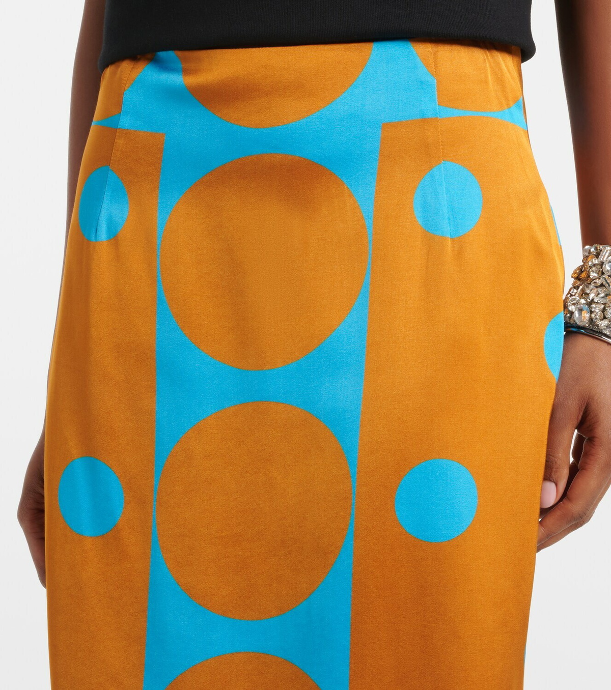 Dries Van Noten Polka-dot pencil skirt