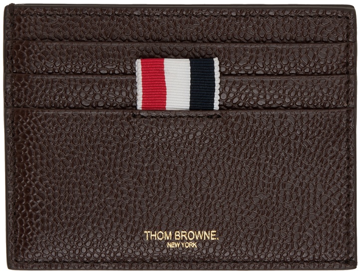 Photo: Thom Browne Brown Leather Card Holder