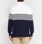 J.Crew - Kyle Twill-Trimmed Striped Cotton-Jersey Polo Shirt - Men - Navy