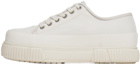 both Off-White Classic Platform Low Sneakers