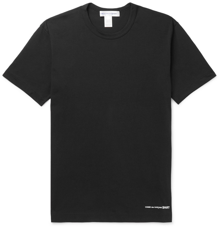 Photo: Comme des Garçons SHIRT - Slim-Fit Logo-Print Cotton-Jersey T-Shirt - Black