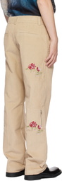 Soulland Beige Everet Trousers