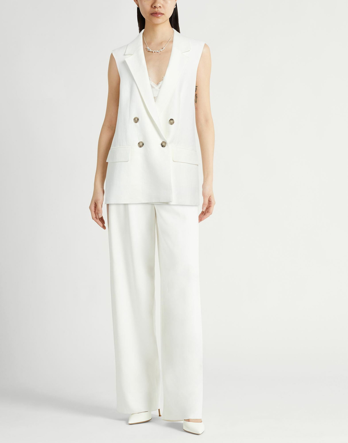 Peserico Womens Blazer in White