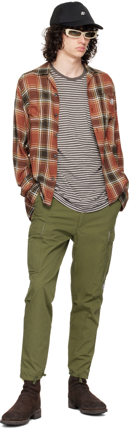 the Shepherd UNDERCOVER Orange & Yellow Check Shirt