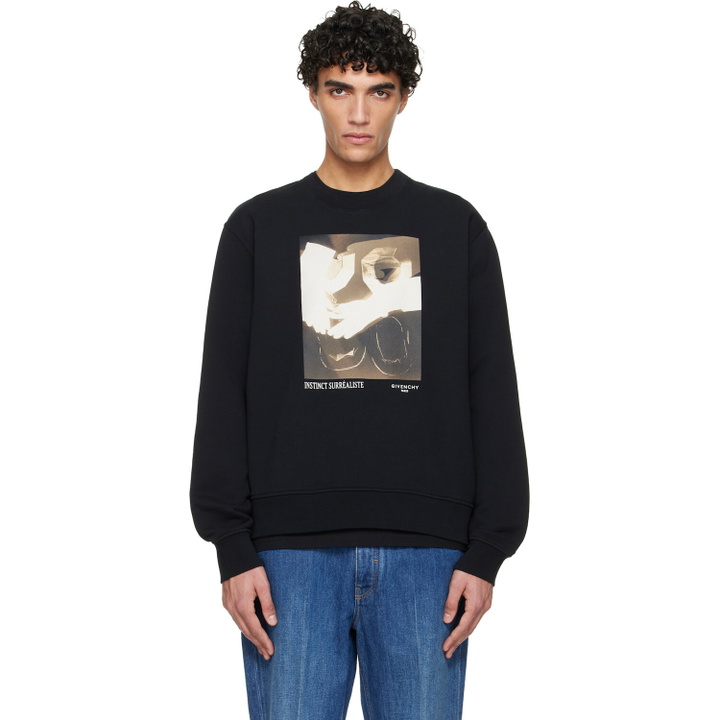 Photo: Givenchy Black Regular Fit Sweatshirt