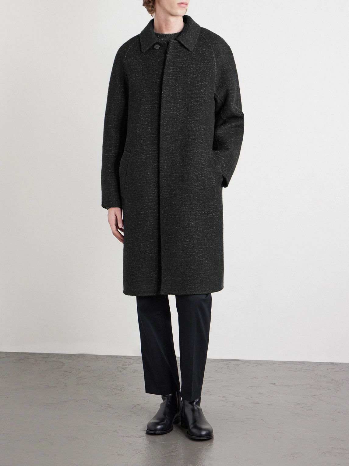 The Row - Zomo Virgin Wool-Blend Coat - Black