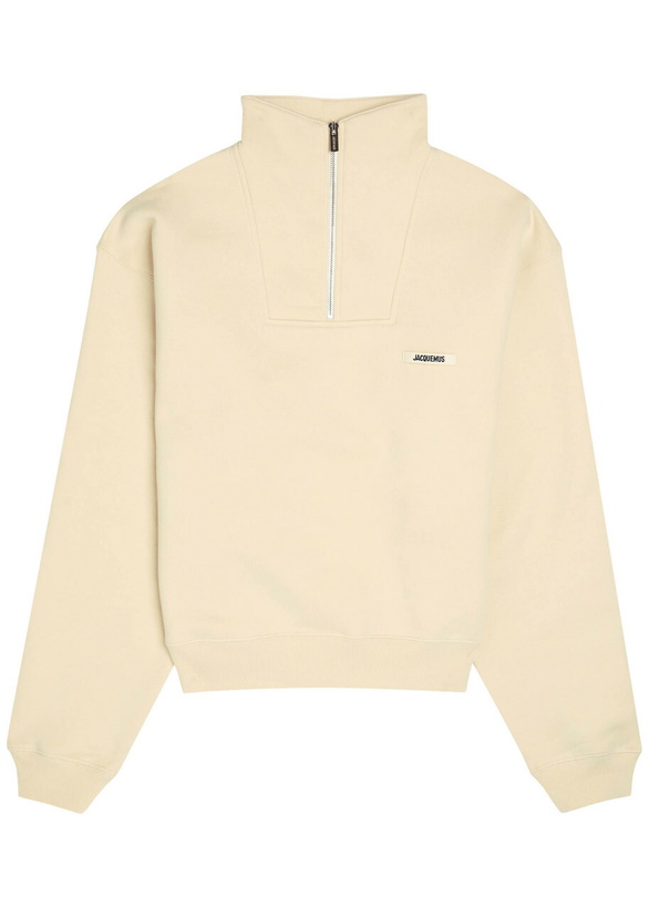 Photo: Jacquemus Le Camionneur Gros Grain Cotton Sweatshirt Beige