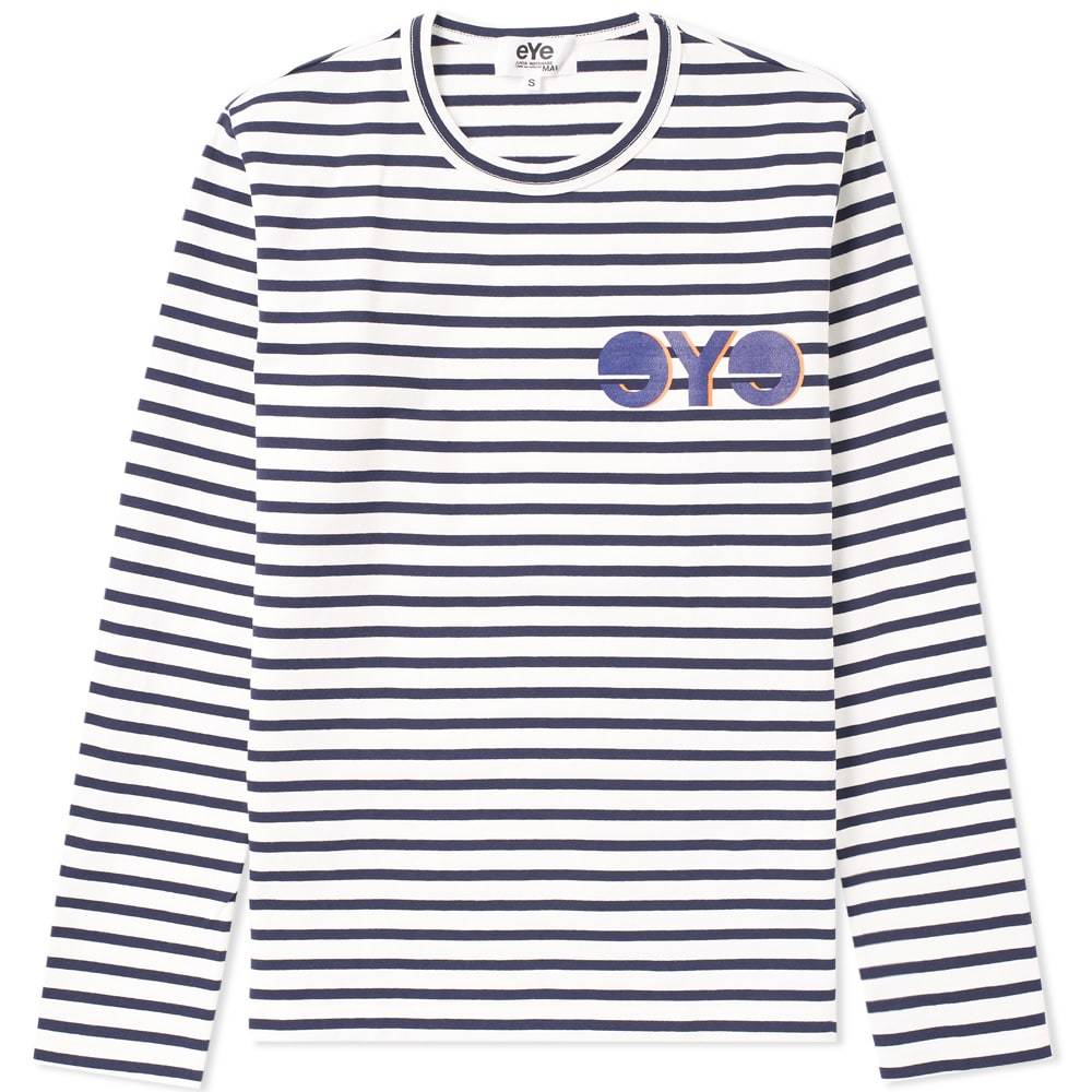 JUNYA WATANABE MAN ストライプ 長袖カットソー S Junya Watanabe MAN Long Sleeve eYe Stripe Tee Blue Junya Watanabe