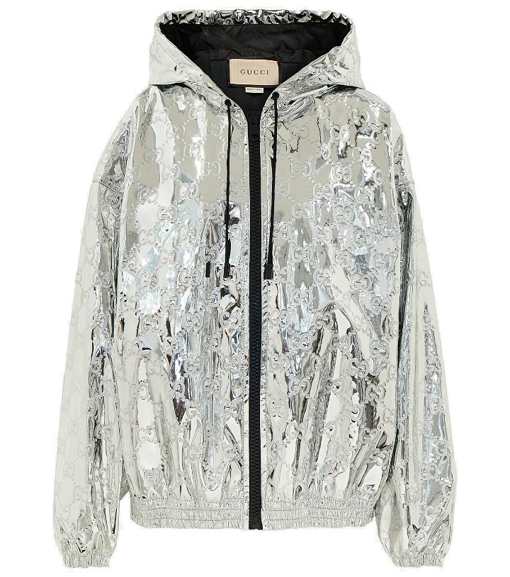 Photo: Gucci GG metallic bomber jacket