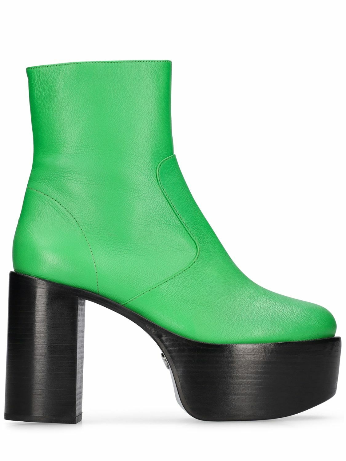 Photo: SIMON MILLER - 110mm High Raid Leather Ankle Boots