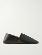 LOEWE - Origami Leather Slippers - Black
