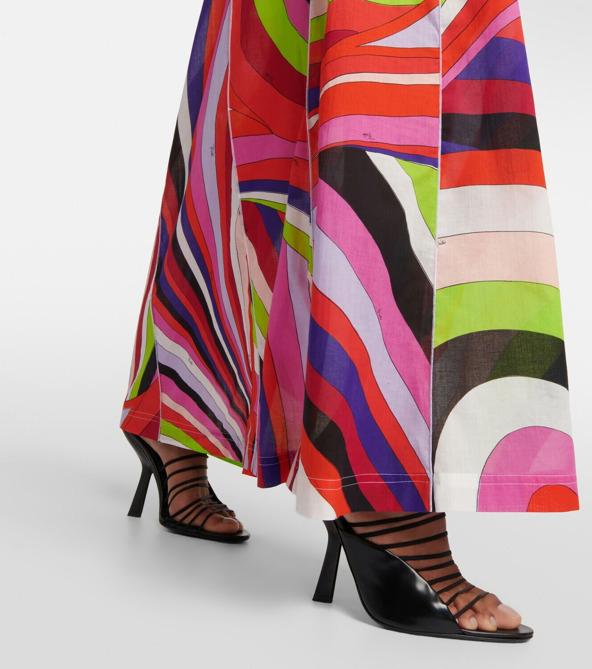 VIP【関税送料無料】希少 EMILIO PUCCI MULTICOLOR COTTON DRESS Pucci Printed cotton maxi dress Emilio Pucci