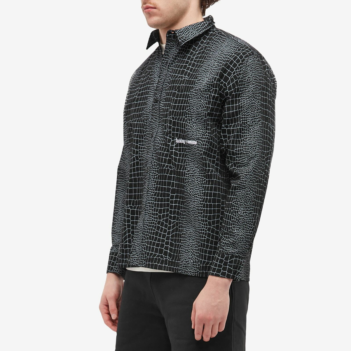 Fucking Awesome Men's Crocodile Shirt in Black Fucking Awesome