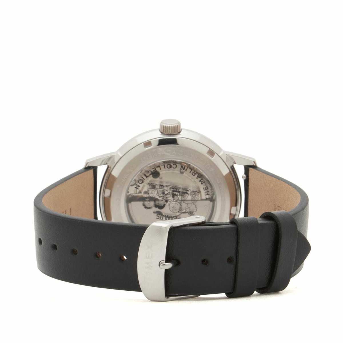 Timex x Peanuts Marlin Automatic On Space 40mm Watch in Silver/Black 
