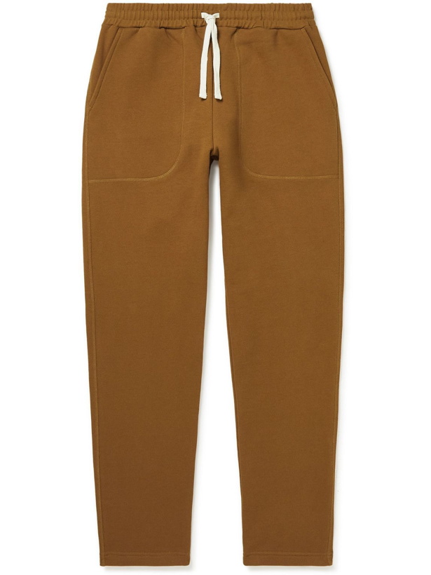 Photo: Norse Projects - Slim-Fit Tapered Cotton-Jersey Sweatpants - Orange