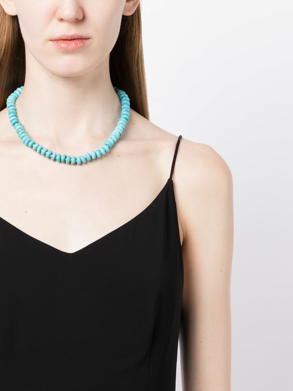 Harwell Godfrey Blue Bead Detail Necklace