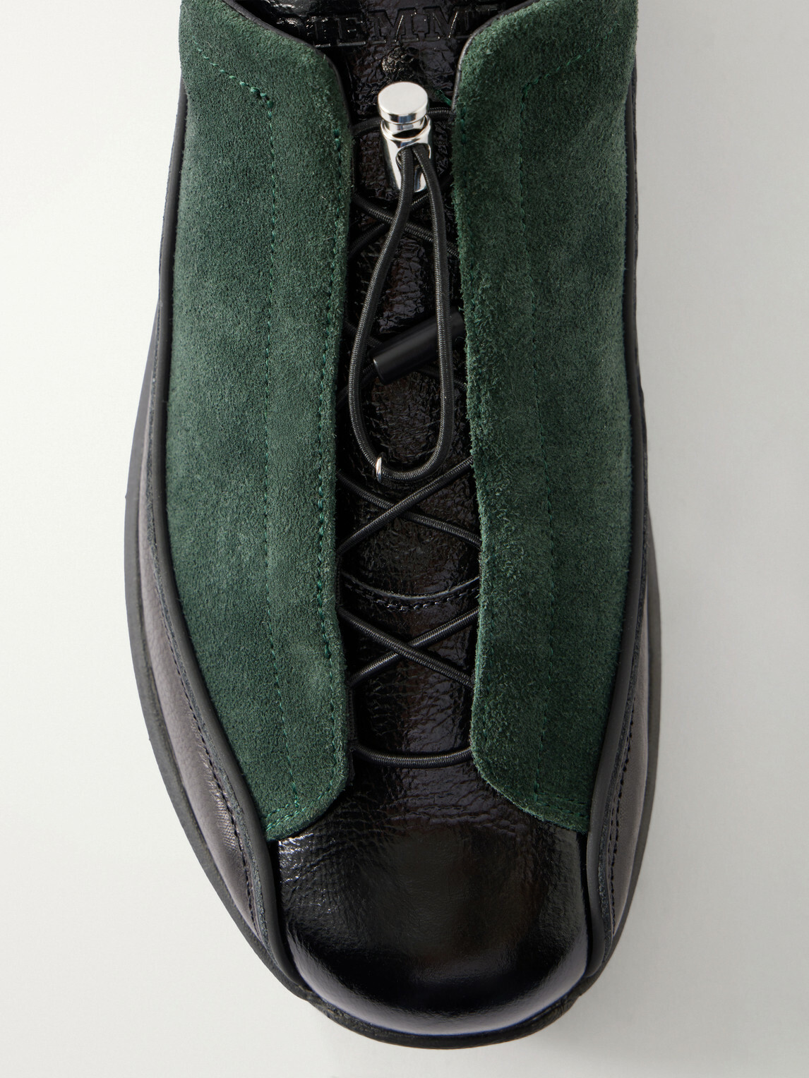 Diemme - Licata Leather-Trimmed Suede Sneakers - Green