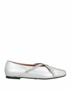 D'accori Womens Ballet flats in Silver