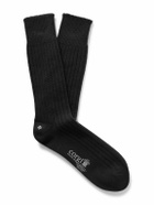 Kingsman - Ribbed Cashmere Socks - Black