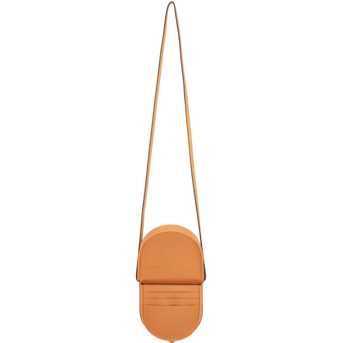Loewe Orange Small Heel Pouch Loewe