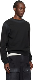 We11done Black Faded Sweatshirt