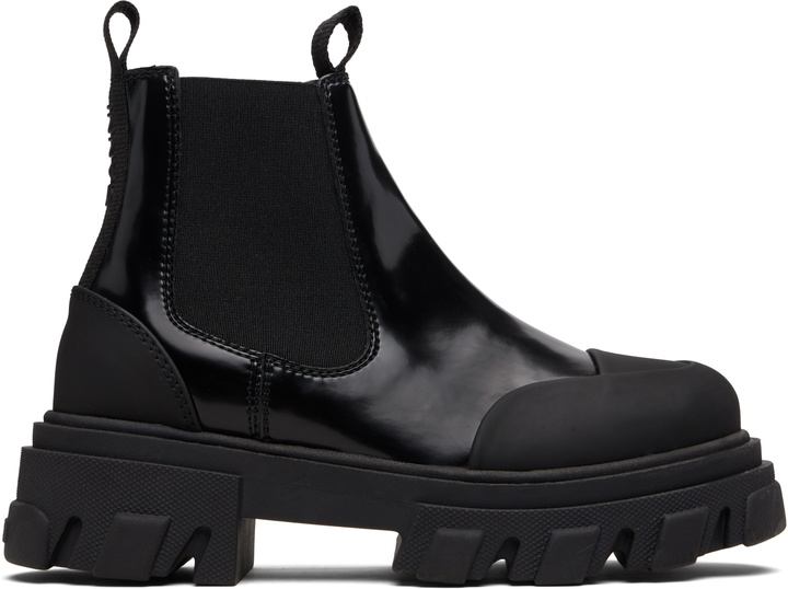 Photo: GANNI Black Cleated Low Chelsea Boots