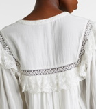Rixo Inez embroidered cotton minidress