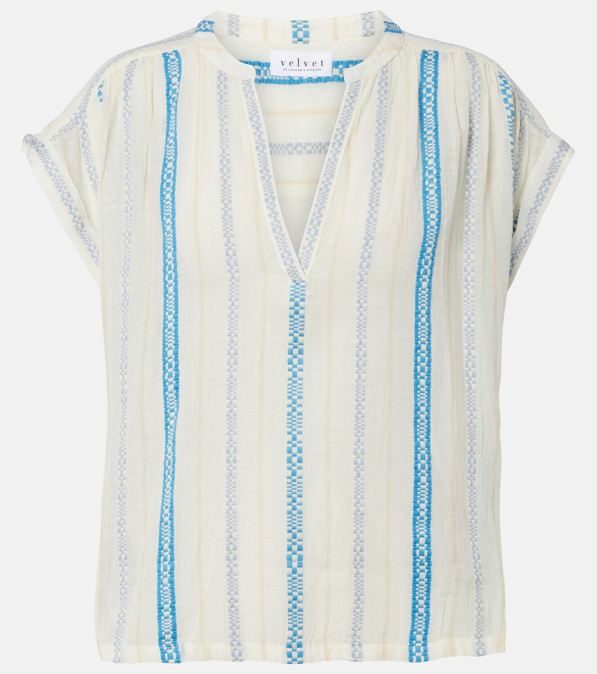 Velvet Tallula cotton jacquard top
