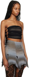 Rui Black Gathered Tube Top