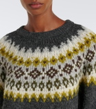 Velvet Fair Isle alpaca and wool-blend sweater
