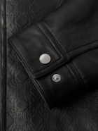 AMIRI - Logo-Debossed Leather Jacket - Black
